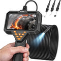 LAKWAR Endoscope Camera with Light 4.3" HD Screen Inspection Borescope with 8 LED Lights, 16.5FT Semi‑Rigid Cord, IP67 Waterproof Snake Sewer Camera
