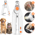 LAKWAR Professional Dog Nail Clipper - Lighted Dog Nail Trimmer for Large Dogs - Easy and Safe Pets Grooming Clippers - Cat Claw Trimmer with Nail File & Safety Guard