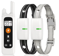 LAKWAR Dog Training Collar 2 Pack- IP67 Waterproof Rechargeable Shock Collars for Small Medium Large Dogs with 2624 ft Remote Range, Beep, Vibration, ShocK Modes & Safe Lock